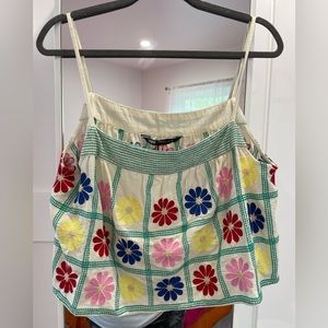 Zara embroidered too Limited Edition. NWT size XL